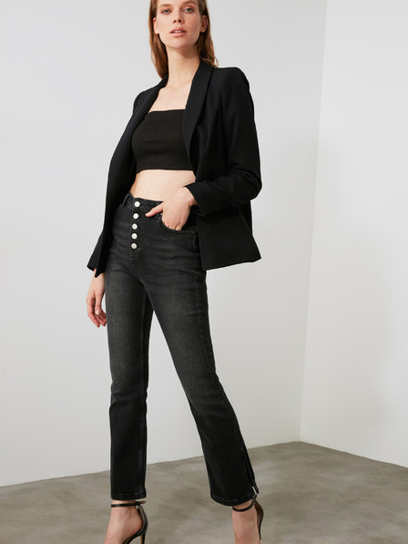 Trendyol Čierne džínsy bootcut Trendyol