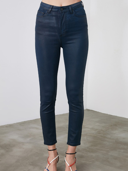 Trendyol Tmavomodré skinny fit džínsy Trendyol