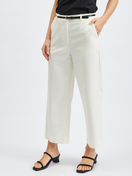 Orsay Biele dámske culottes nohavice ORSAY