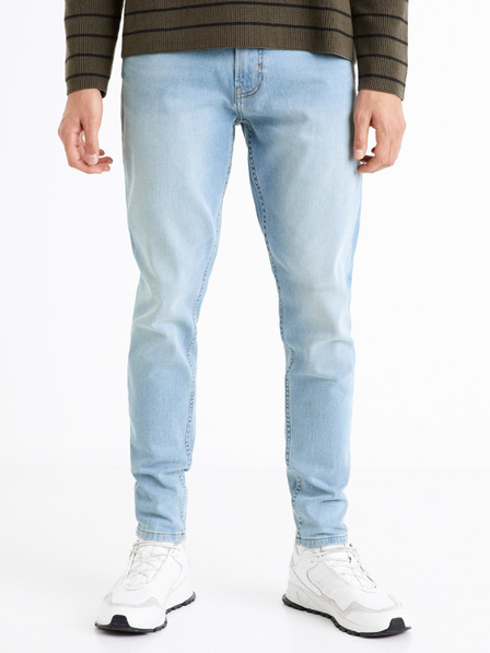 Celio Svetlomodré pánske džínsy úzkeho strihu Celio C45 Dosklue