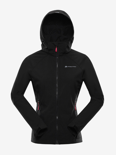 ALPINE PRO Dámska softshellová bunda s membránou ALPINE PRO LANCA čierna
