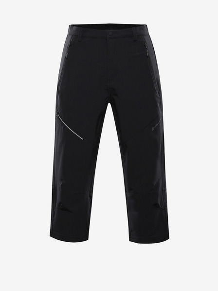 ALPINE PRO Pánske softshellové capri ALPINE PRO WEDER čierne