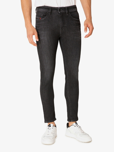 Diesel Diesel Thommer Tmavošedé pánske orezané skinny fit džínsy