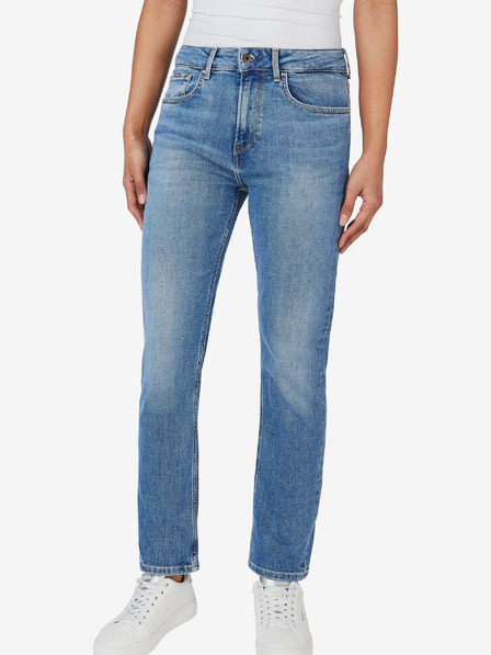 Pepe Jeans Modré dámske džínsy rovného strihu Pepe Jeans Mary