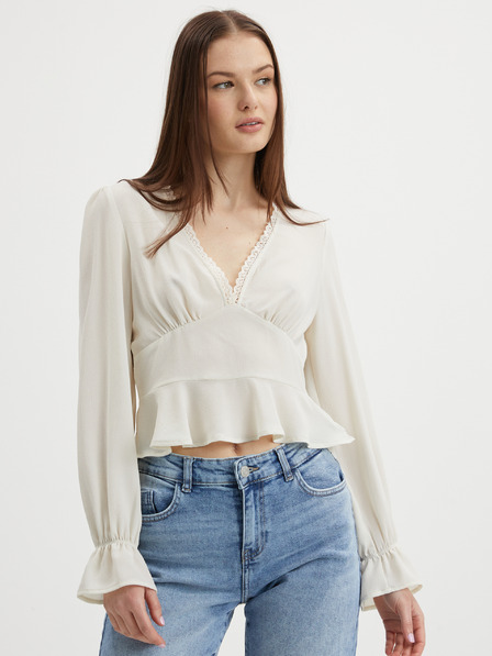 Vila VILA Vimka Cream Dámsky top