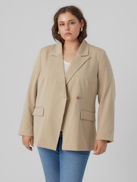 Vero Moda Curve Béžová dámska bunda VERO MODA CURVE Esme