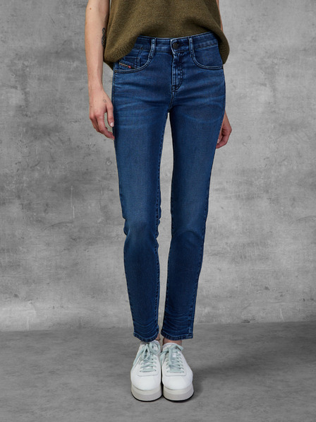 Diesel Diesel Modré dámske džínsy slim fit strihu