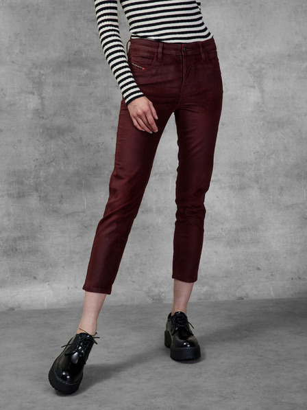 Diesel Diesel dámske bordové džínsy slim fit strihu