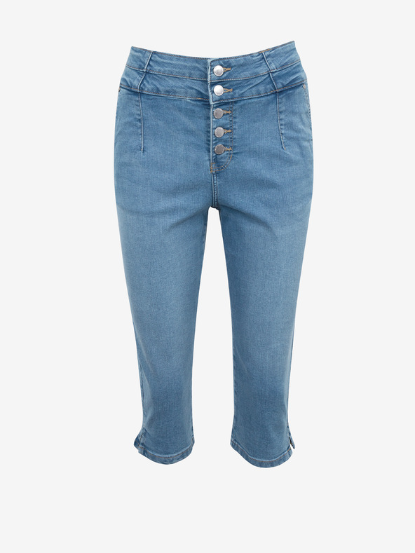 Orsay Modré dámske skrátené slim fit džínsy ORSAY