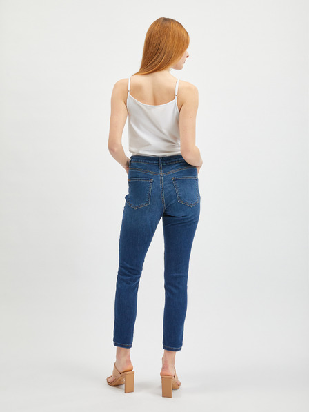Orsay Tmavomodré dámske skinny fit džínsy ORSAY