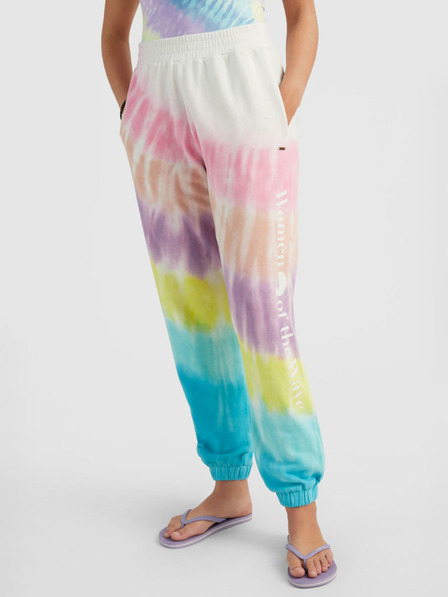 O'Neill Ružovo-tyrkysové dámske nohavice O'Neill WOMEN OF THE WAVE PANTS