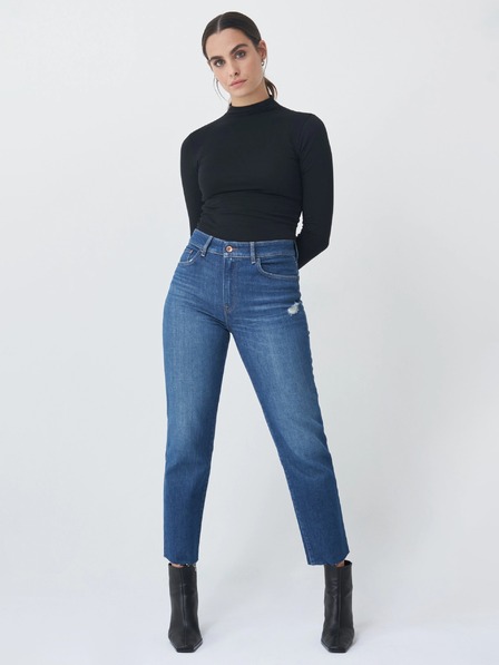 Salsa Jeans Tmavomodré dámske džínsy rovného strihu Salsa Jeans