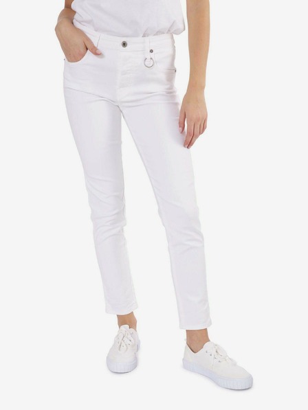 Diesel Biele Diesel Babhila dámske orezané slim fit džínsy