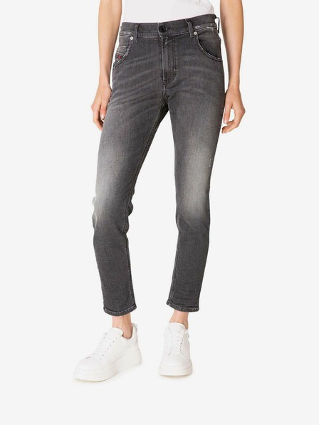 Diesel Diesel Šedé dámske orezané slim fit džínsy