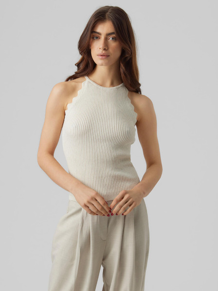 AWARE by VERO MODA Krémové dámske tielko AWARE by VERO MODA Fernanda