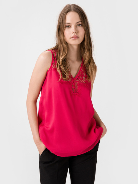 Guess Tmavoružový dámsky top Guess Mariam