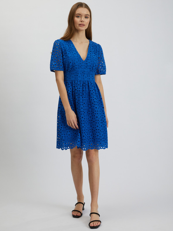 Orsay Modré dámske šaty ORSAY