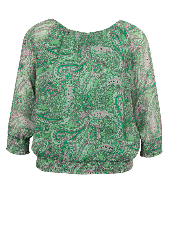 Orsay Zelená dámska vzorovaná blúzka ORSAY