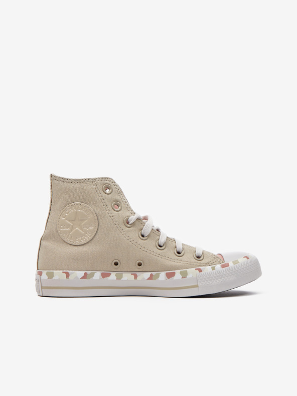 Converse Ružovo-béžové dámske tenisky Converse Chuck Taylor All Star Marbled Ankle