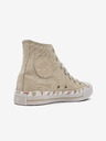 Converse Ružovo-béžové dámske tenisky Converse Chuck Taylor All Star Marbled Ankle