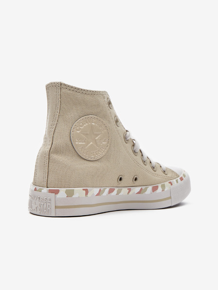Converse Ružovo-béžové dámske tenisky Converse Chuck Taylor All Star Marbled Ankle