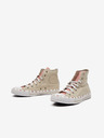 Converse Ružovo-béžové dámske tenisky Converse Chuck Taylor All Star Marbled Ankle