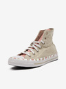 Converse Ružovo-béžové dámske tenisky Converse Chuck Taylor All Star Marbled Ankle