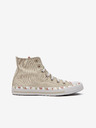 Converse Ružovo-béžové dámske tenisky Converse Chuck Taylor All Star Marbled Ankle