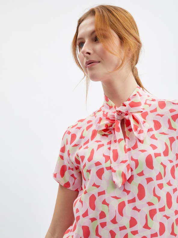 Orsay Ružová dámska vzorovaná blúzka ORSAY