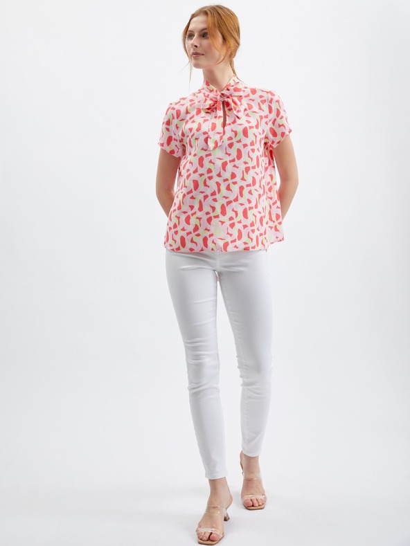 Orsay Ružová dámska vzorovaná blúzka ORSAY