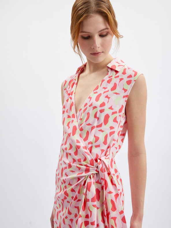 Orsay Ružové dámske vzorované šaty ORSAY