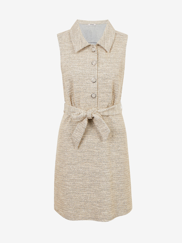 Orsay Svetlohnedé dámske žíhané šaty ORSAY