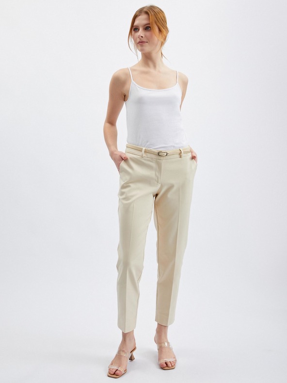 Orsay Béžové dámske nohavice ORSAY