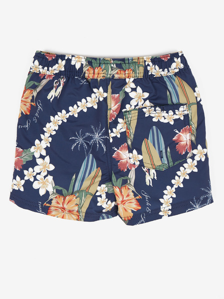Jack & Jones Tmavomodré chlapčenské vzorované plavky Jack & Jones Fiji