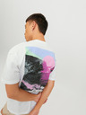 Jack & Jones Biela pánska košeľa Jack & Jones Digit s potlačou