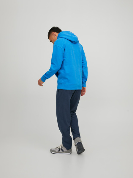 Jack & Jones Tmavomodré pánske nohavice zo zmesi ľanu Jack & Jones Stace