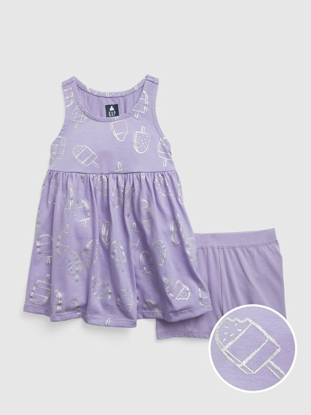 GAP Baby šaty s kraťasmi Mix & Match GAP