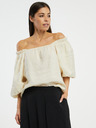 AWARE by VERO MODA Krémový dámsky top AWARE by VERO MODA Florence