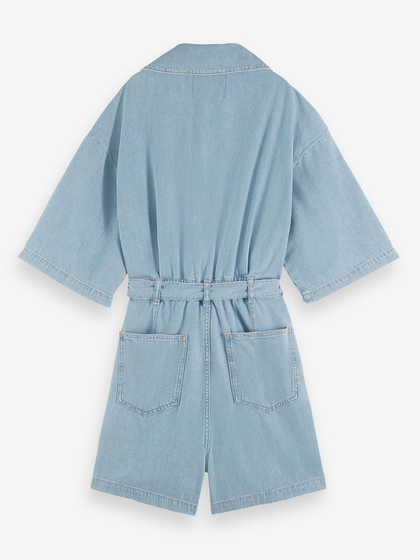 Scotch & Soda Svetlomodrý dámsky džínsový overal Scotch & Soda