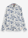 Scotch & Soda Biela pánska kvetinová košeľa Scotch & Soda