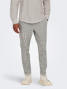 ONLY & SONS Svetlosivé pánske pruhované nohavice s plátnom ONLY & SONS Linus