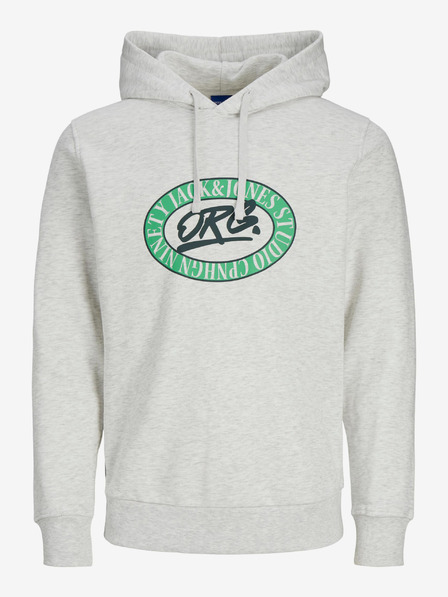 Jack & Jones Svetlošedá pánska opálená mikina Jack & Jones Arthur