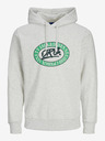 Jack & Jones Svetlošedá pánska opálená mikina Jack & Jones Arthur
