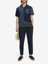 Scotch & Soda Tmavomodré pánske vzorované tričko s krátkym rukávom Scotch & Soda