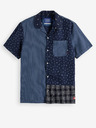 Scotch & Soda Tmavomodré pánske vzorované tričko s krátkym rukávom Scotch & Soda