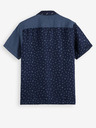 Scotch & Soda Tmavomodré pánske vzorované tričko s krátkym rukávom Scotch & Soda
