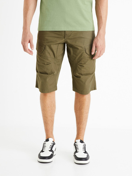 Celio Khaki pánske šortky Celio Bocourtbm1