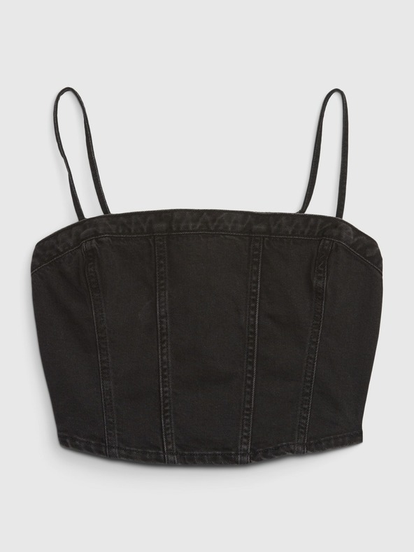 GAP Džínsový korzetový top GAP