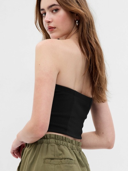 GAP Top bez ramienok crop GAP