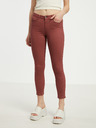 CAMAIEU Vínové dámske skinny fit džínsy CAMAIEU